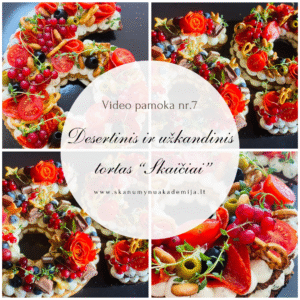 UŽKANDINIS IR DESERTINIS TORTAS - SKAIČIAI