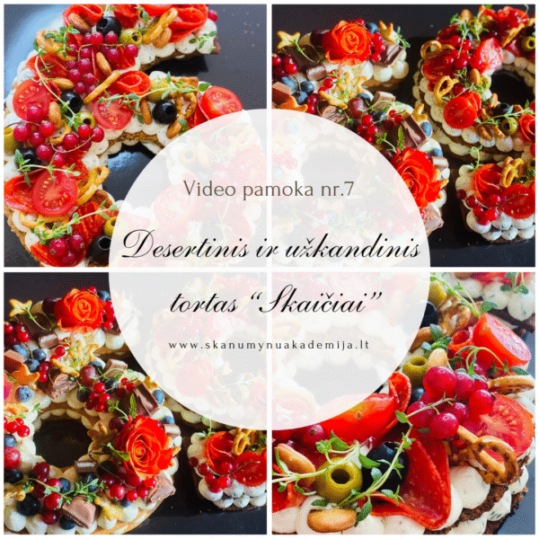 UŽKANDINIS IR DESERTINIS TORTAS - SKAIČIAI
