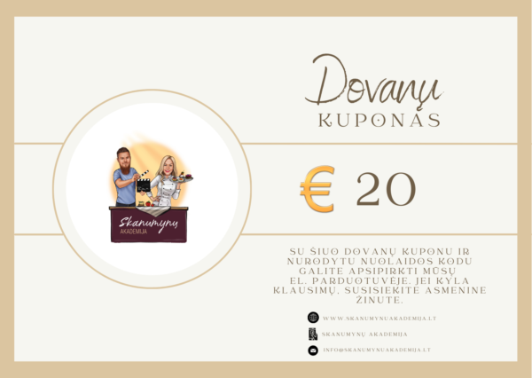 Dovanų kuponas 20€