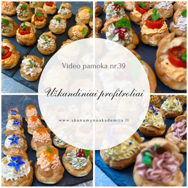 UŽKANDINIAI PROFITROLIAI